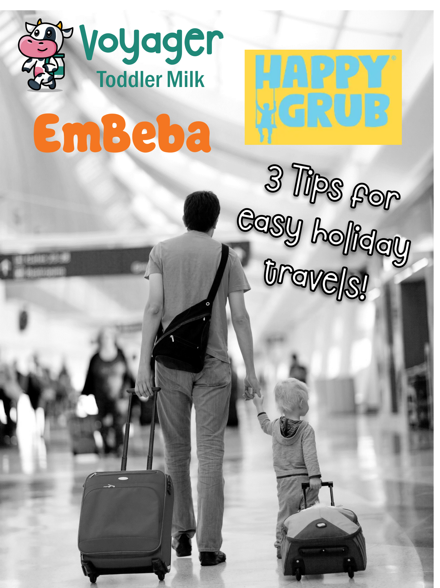 Three tips to make traveling with a Toddler a bit easier this holiday season!