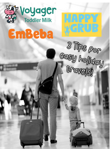 Three tips to make traveling with a Toddler a bit easier this holiday season!